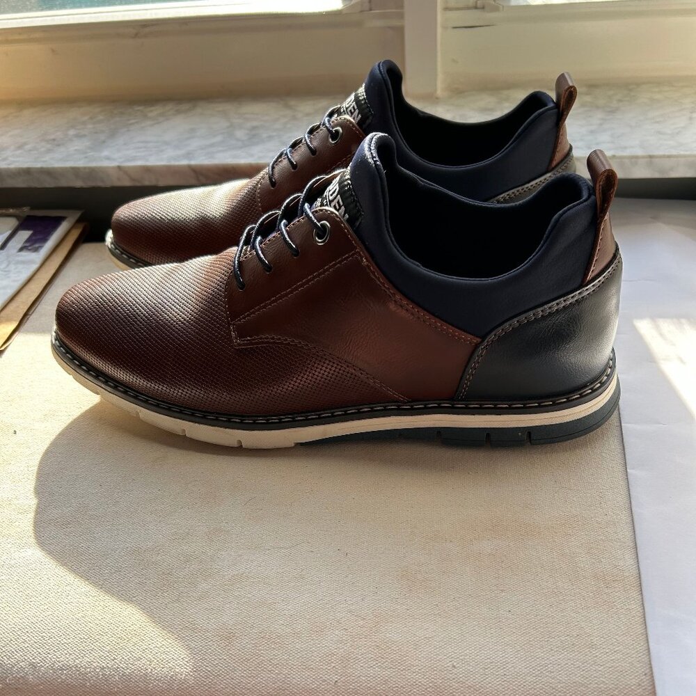Men's Steve Madden Lyddon Laced Oxford Shoes - Size 9  Color: Cognac